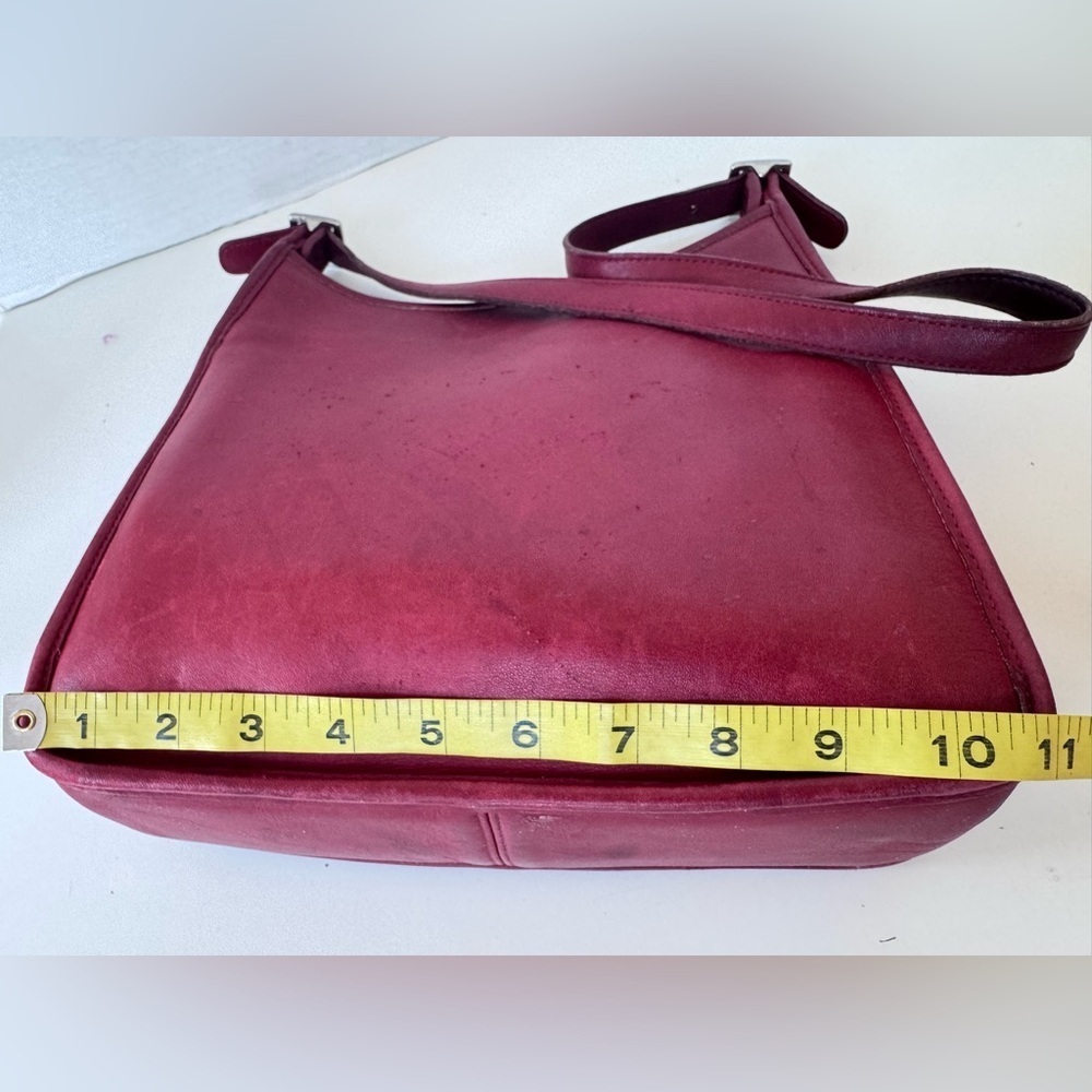 Vintage Coach Red Andrea Leather bucket bag Purse * Flaws - Picture 10 of 15
